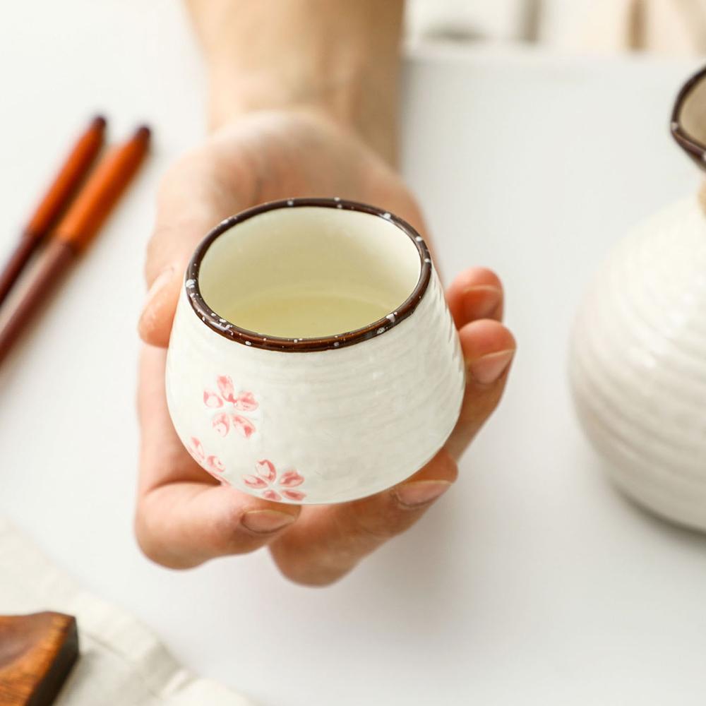 Taza de cerámica de vidrio para Bar, restaurante, estilo japonés, vaso de cristal para vino, Whisky, Vodka, taza de café