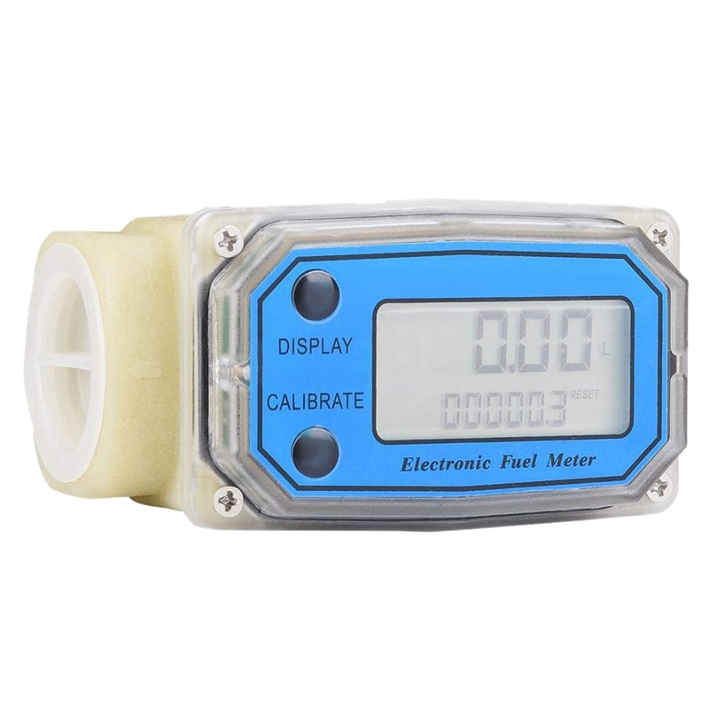 Mini Digital Turbine Flow Meter Fuel Flow Meter Turbine Flowmeter for Chemicals Water Sea Liquid Flowmeter: Default Title
