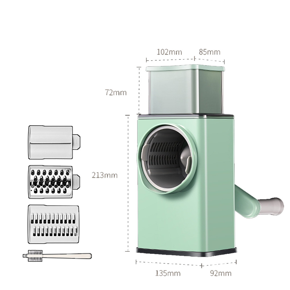 Multifunctional Manual Roller Vegetable Cutter Mandoline Vegetable Cutter Artifact Grater Potato Radish Slicer Kitchen Tools: Set A