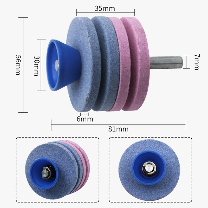 4-Layer Lawn Gear Mower Blade Sharpener and Mower Blade Balancer Set for 42-100 Models