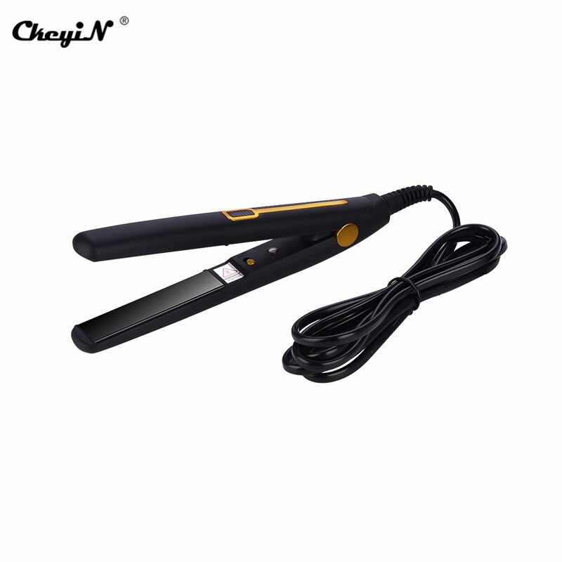 Professionele Stijltang Haar Krultang Aluminium Thermostatische Elektrische Haar Straightening Krultang Steiltang Styler: Gold and Black