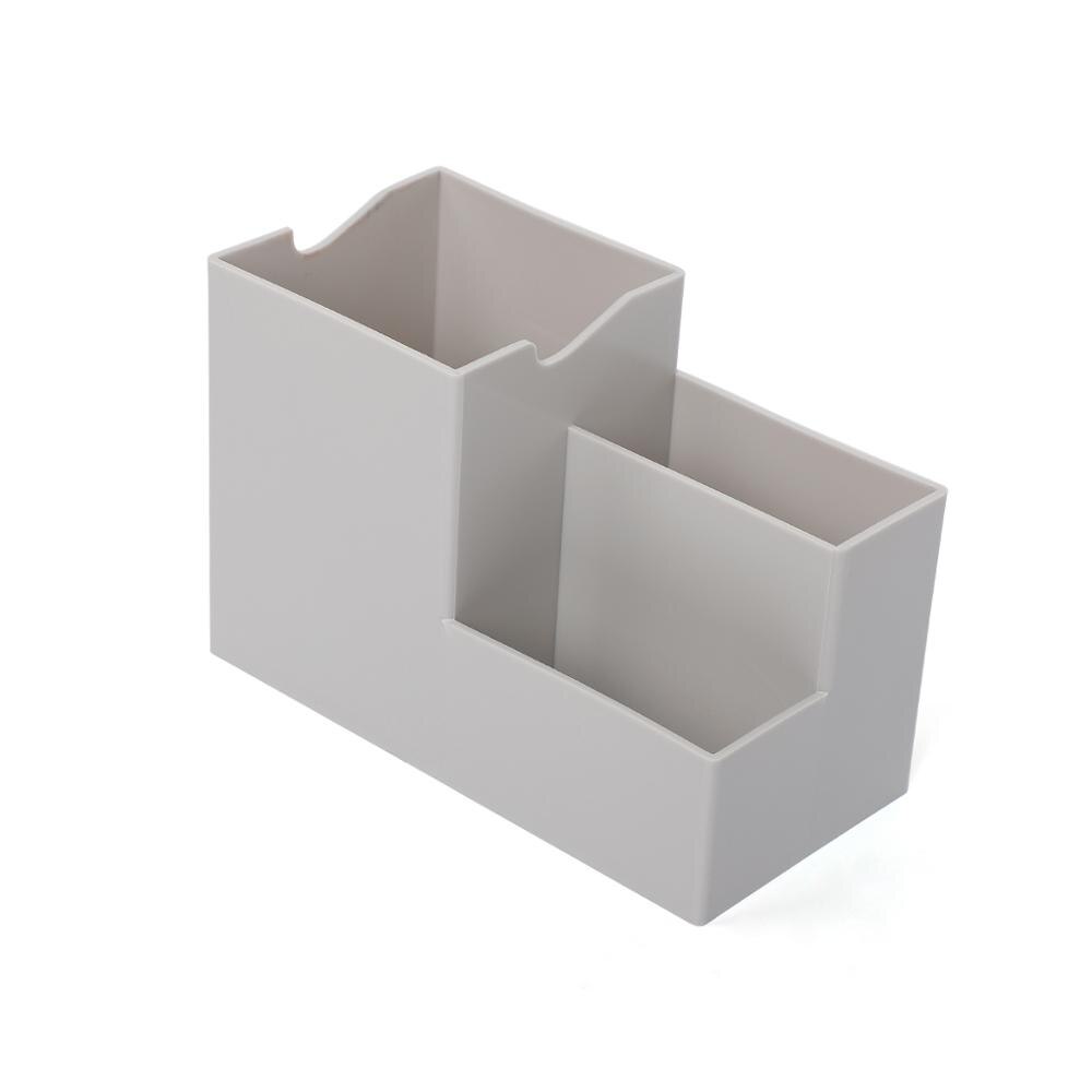 1pc Smart Phone Stand Desk Bracket With Multi-function Pen Pencil Holder Desk Decoration Mobile Phone Holder Organizer: gray