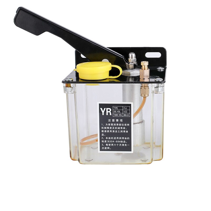 0.5L manual oil pump, left/right hand pressure, outlet connected to 4mm and 6mm oil pipes, lubrication pump, oiler