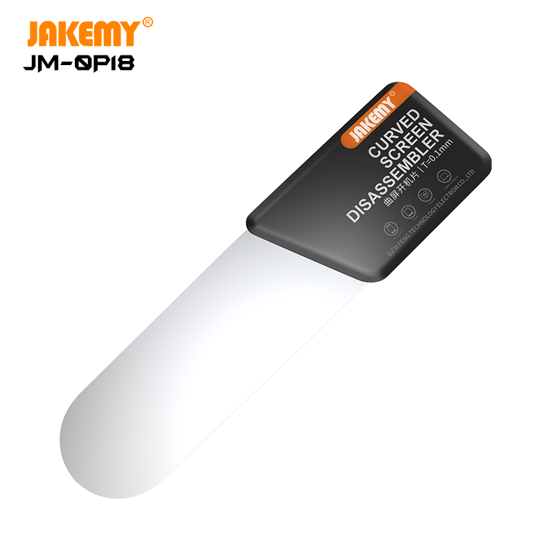 Jakemy 0.1 Mm Ultra Thin Flexibele Cuved Screen Opener Tool Staal Disassembler Opening Mes Voor Mobiele Telefoon