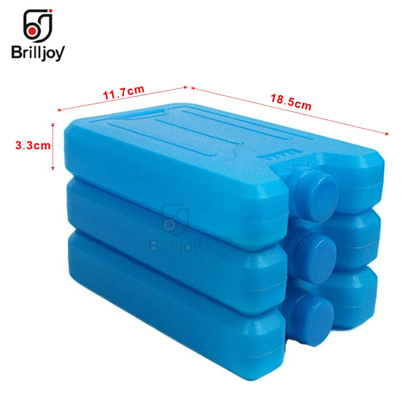 HDPE Ice water filled box 600ml Absorbent polymer resin box Plane type Ice box for Lunch bags and cooler bags large capacity