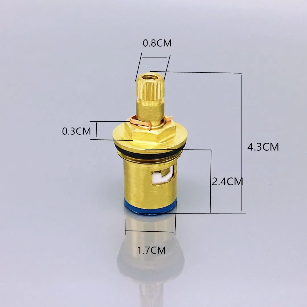 Recambio de grifo de cerámica para cocina y baño, válvula mezcladora, cartuchos de agua, accesorios de repuesto, 1 unidad: Gris claro