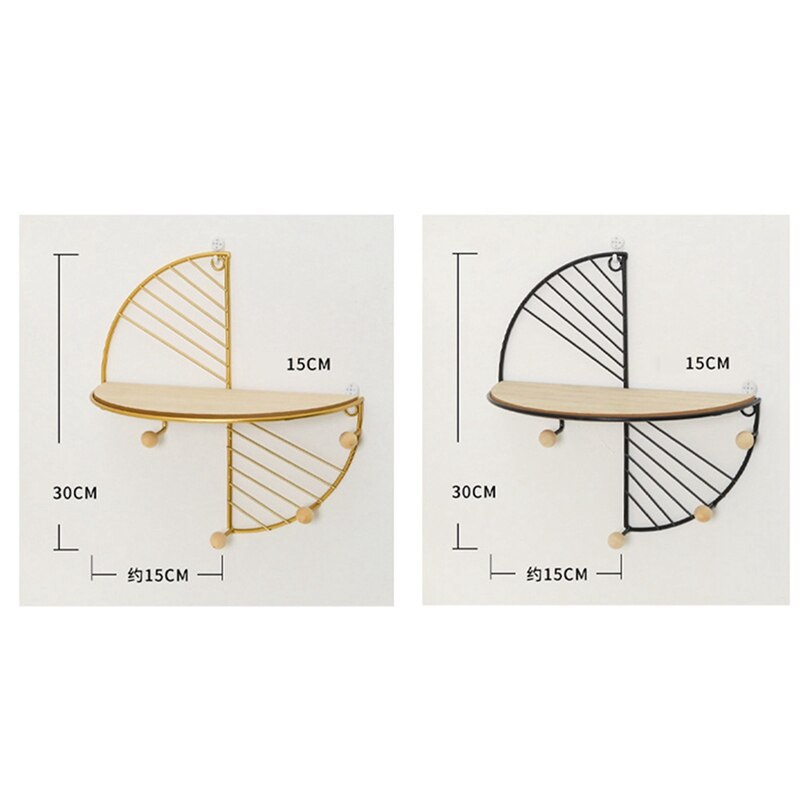 Wall Hanging Storage Rack Living Room Decorative Frame Living Room Office Home Iron Art Storage Display Shelf