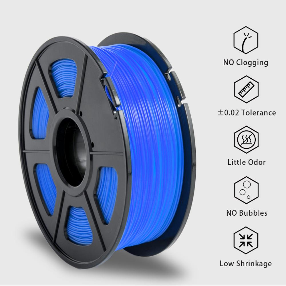 Blauw Pla Filament Transparante 1Kg/Spool 1.75Mm Pla Filament Printing
