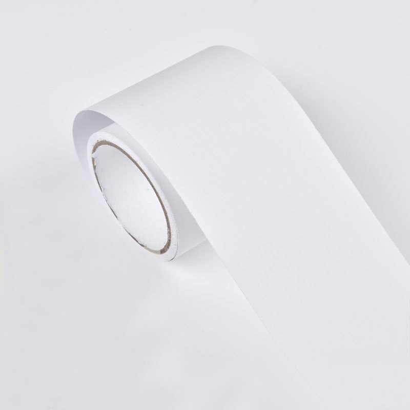 Black/White Waterproof Waist Line Wall Sticker Self Adhesive Baseboard Wallpaper Border Roll Bathroom Decals Home Decor Film: 4