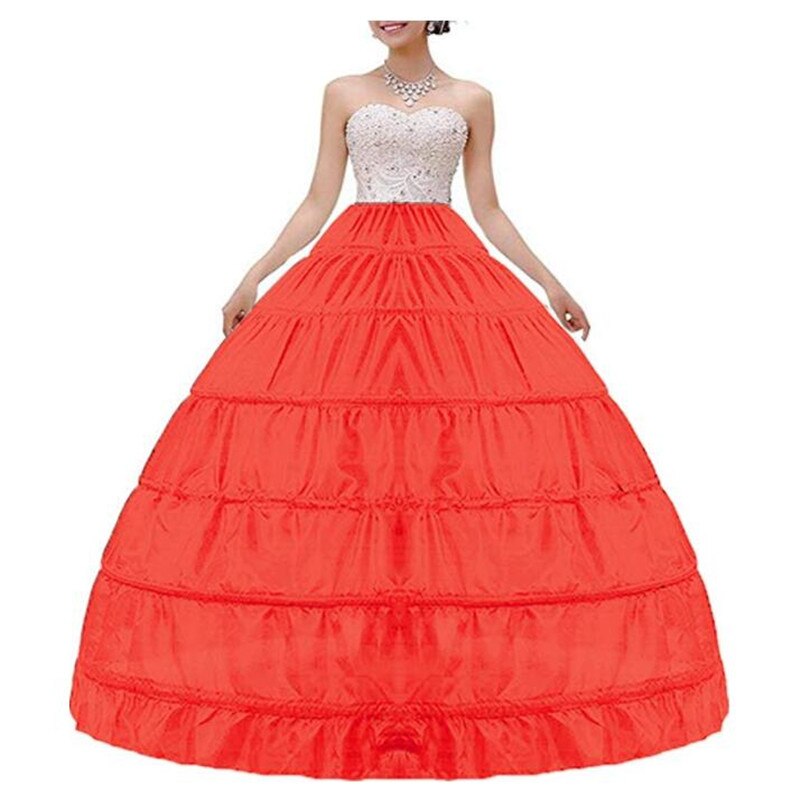 Neue 6 Reifen Petticoat für Ballkleid Hochzeit Kleid Krinoline Unterrock Hochzeit Zubehör