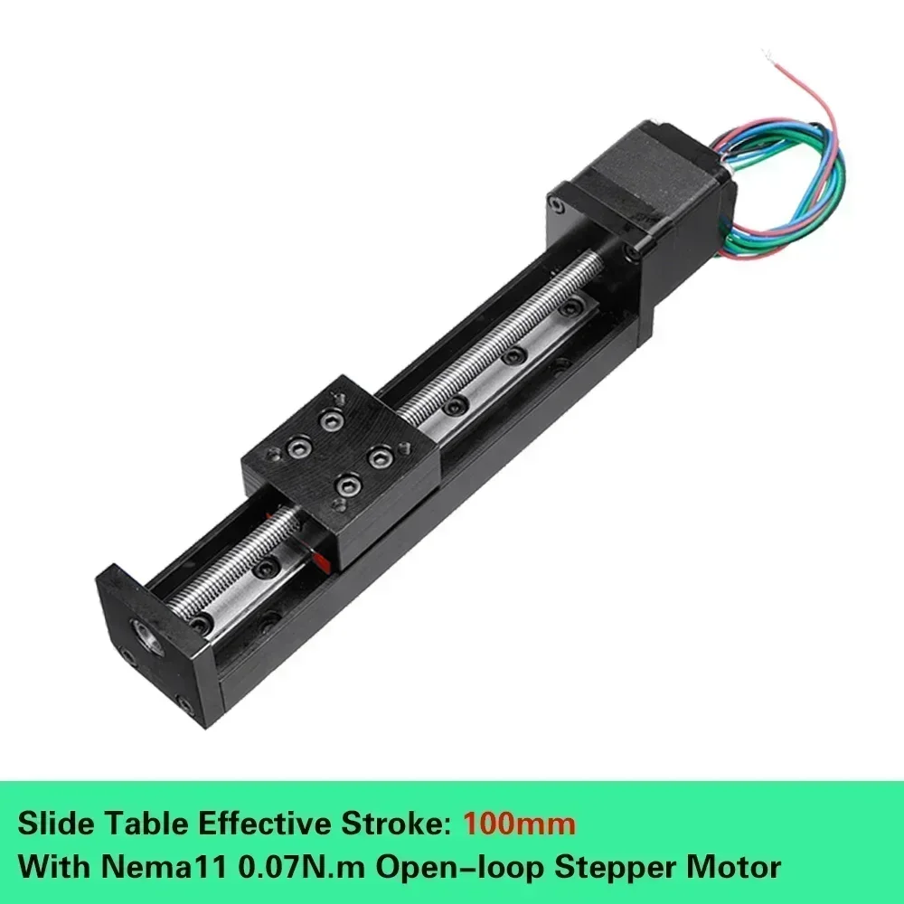 XYZ Axis Motorized Slide Table T-type Linear Guide Rail Stage CNC Mini Sliding Table Motor Drive Kit Electric Linear locking: Gold