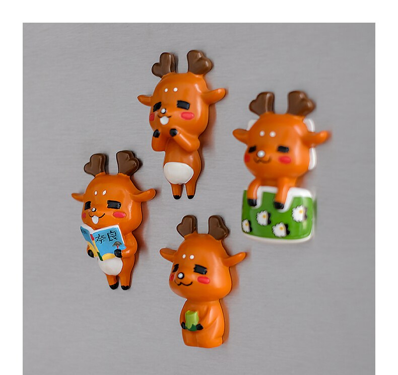 fridge magnet Japan nara souvenir deer animal art crafts resion stereo decoration magnetic sticker paste kids like mini model