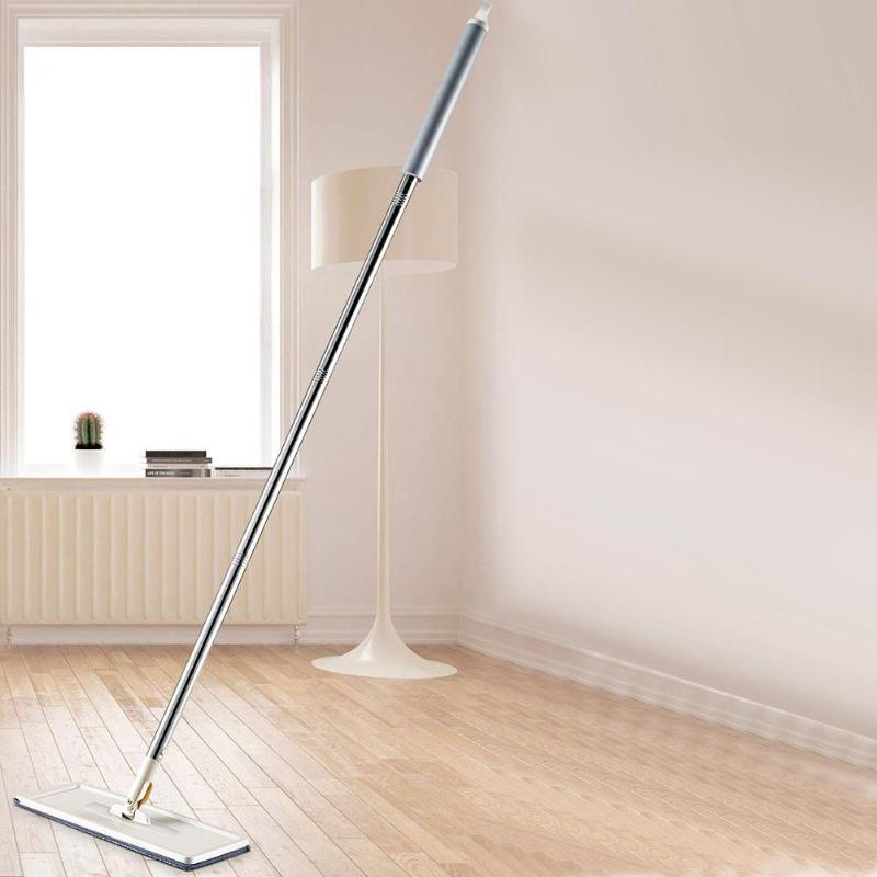 Automatische Squeeze Vloer Mop Met Emmer Microfiber Mop Doek Vloeren Wringen Vlakke Spin Mop Thuis Keuken Floor Cleaner Gereedschap