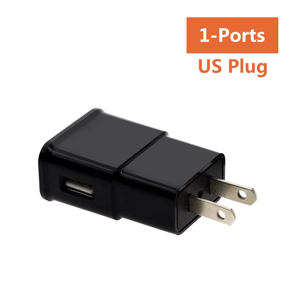 USB Power Supply Adapter DC5V 2A EU Plug / US Plug Universal Charger 1 / 2 / 3 / 6 Ports: 1USB US
