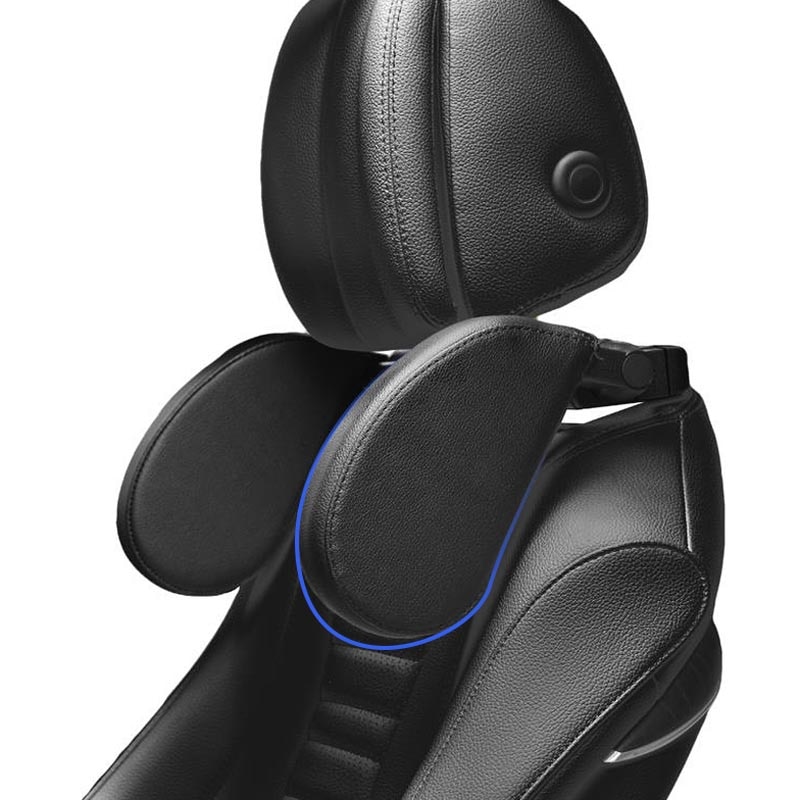 Autohoofdsteunkussen voor Volvo S60 S80 S90 XC40 XC60 XC90 V40 V60 V70 V90, Autostoel Nekkussen Lendensteun Rugkussen voor Het Verlichten Van Vermoeidheid, Zachte Neksteun,A Black