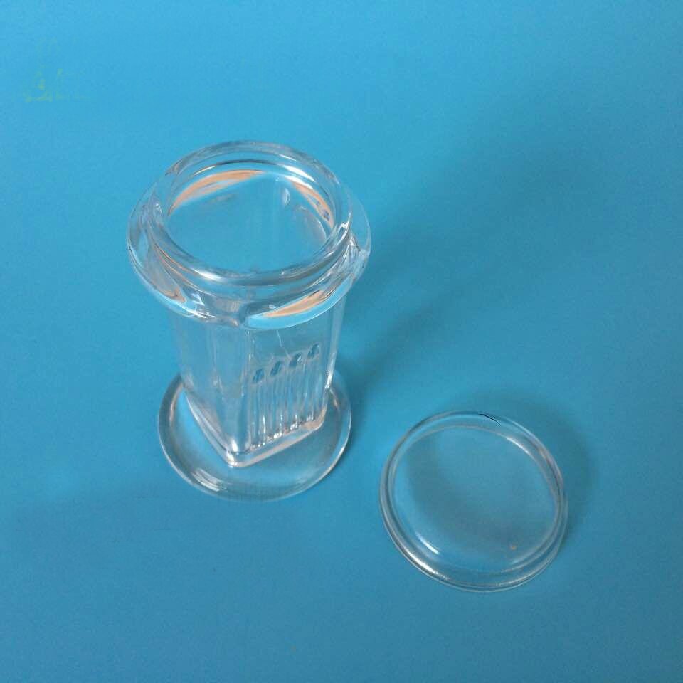 6 stks/partij Glas Kleuring Pot kan houden 5 stuks glasplaatje Laboratorium Verbruiksartikelen
