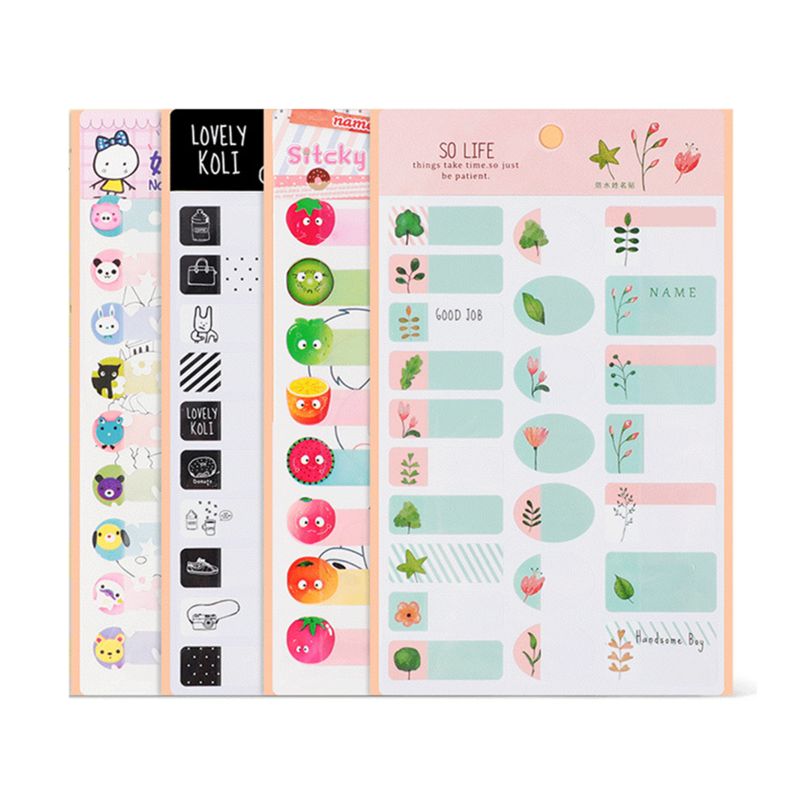 Waterdichte Mark Sticker Naam Sticker Classificatie Sticker Geschikt Voor Kinderen Familie Kleuterschool