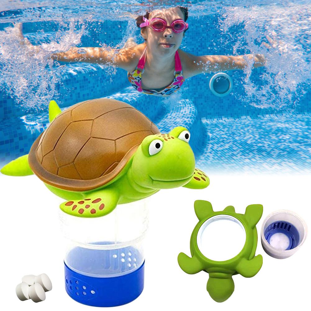 Pool Chlorine Floater Nontoxic Safe Swimming Pool Chlorinator Animal Pool Chlorine Dispenser For 3inch Tablet