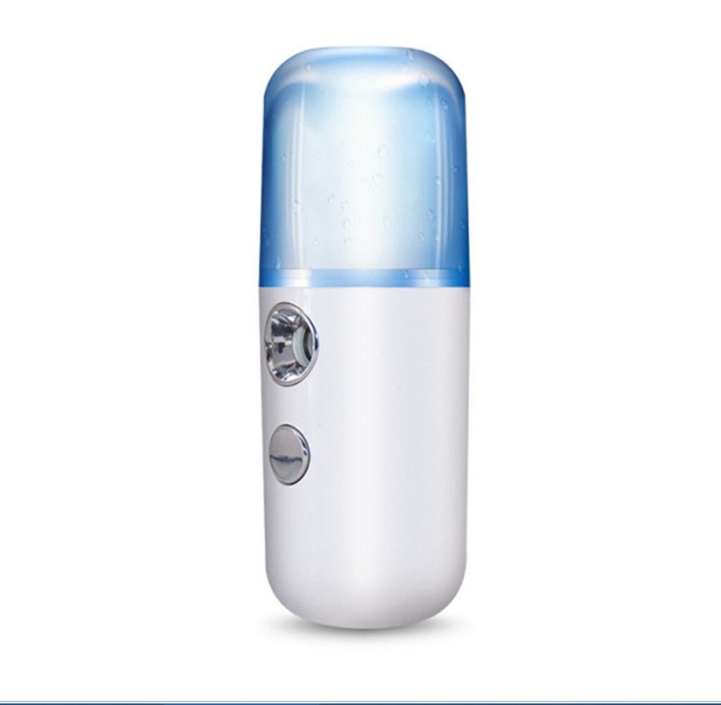 Usb Nano Gezicht Mist Spray Machine Gezicht Hydraterende Verneveling Spuit Gezicht Stoomboot Draagbare Nano Gezicht Spuit Humidifie: White 