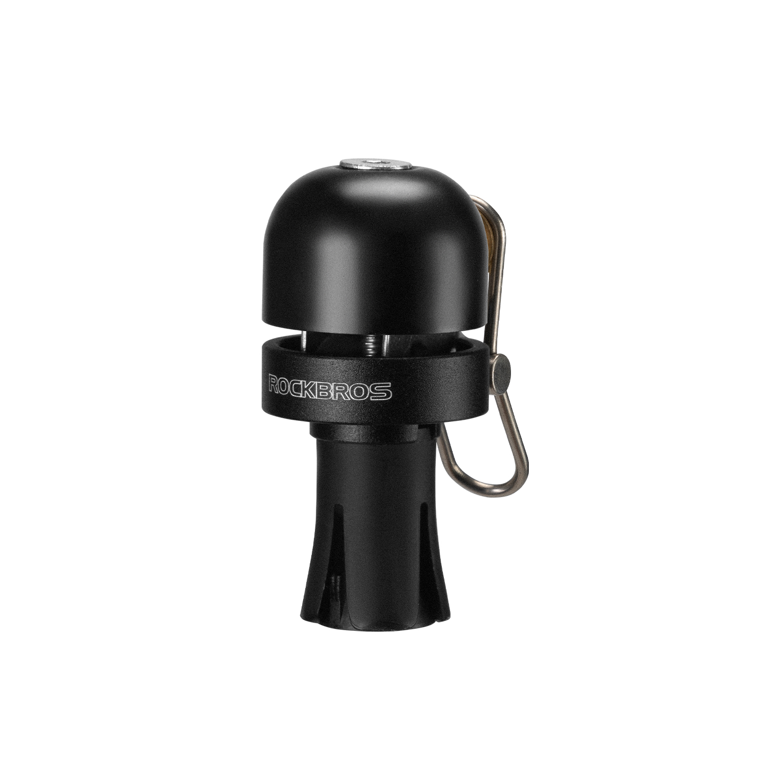 ROCKBROS Bicycle Bell Curved Handlebar Plug Bell Horn Waterproof 80dB Loud High Decibel Ring Alarm Bell Road Bike Accessories: WHITE