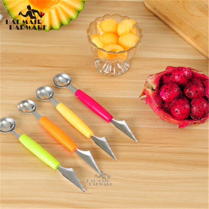 Xrten 4 Pièces Boule à Melon en Acier Inoxydable, Cuillère à Fruits pour Crème Glacée à Pastèque Xrten 4 Pièces Boule à Melon en Acier Inoxydable, Cuillère à Fruits pour Crème Glacée à Pastèque