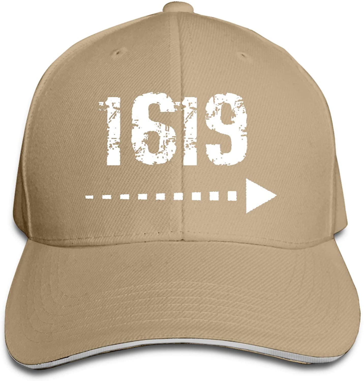 1619 Unisex Sandwich Baseball Cap: Natural