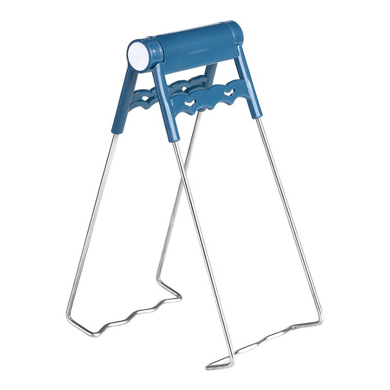 Stainless Steel Bowl Clip Anti-Scalding Dish Clamp Pot Plate Gripper Pot Clip Set Kitchen Utensil Holder Kitchen Tool: blue A