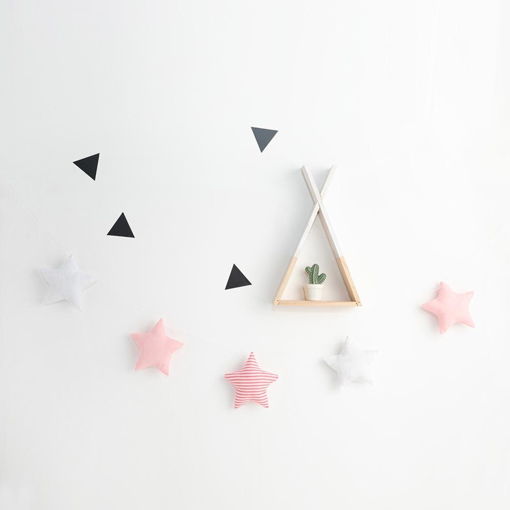 Nordic Baby Room Bed Hanging Handmade Nursery Star Garlands Christmas Kids Room Wall Decorations Photography Props Best