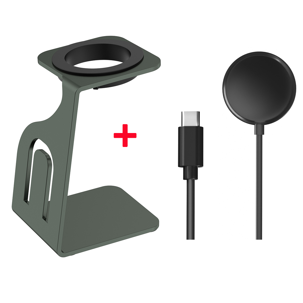 Metal Charger Stand for Google Pixel Watch 1 Wireless Charging Station Dock Base Non-Slip Holder for Google Smartwatch Charger: GRAY