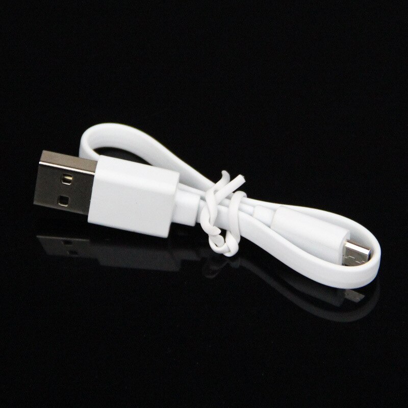 100 pièces téléphone portable Micro USB chargeur câble 20cm longueur fil plat doux court blanc pour Samsung HTC Xiaomi MOTO batterie d'alimentation