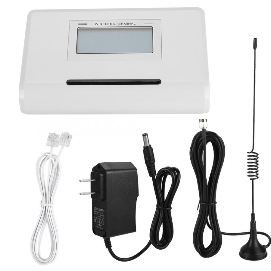 GSM Telephone Box Wireless Terminal Fixed Phone With LCD Connect Alarm 100-240V: Red