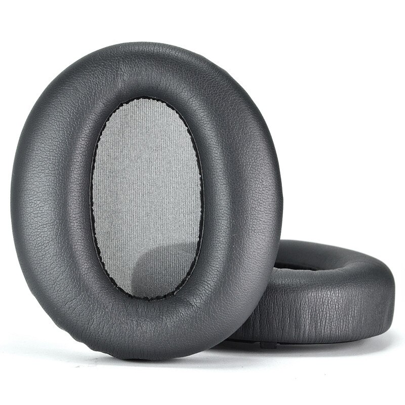 Alta qualidade almofadas de ouvido almofada para edifier w820nb earpads macio toque proteína espuma couro esponja earmuffs com fivela: Black
