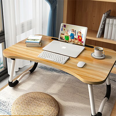 Support de Table de bureau pliable de bureau d'ordinateur Portable pour ordinateur Portable, pour ordinateur Portable, plateau de lit tout-5, 60x40cm: Kaki foncé