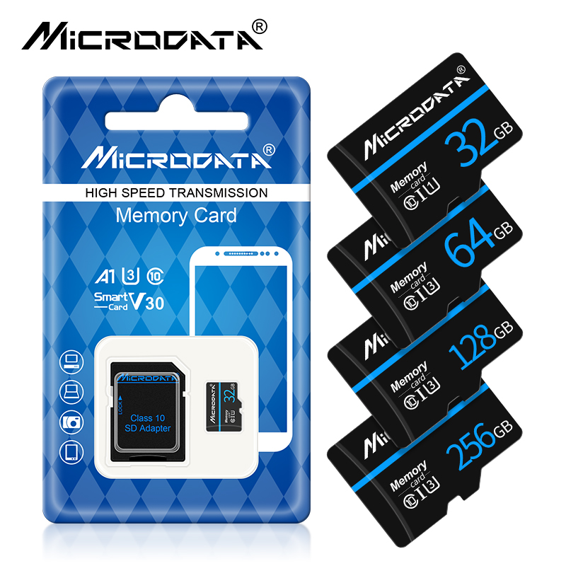 High Speed Flash Memory Mirco TF SD Card 256GB 128GB 64GB 32GB 16GB 8GB 4GB Class 10 U3 mirco Cartao De Memoria for Smartphone