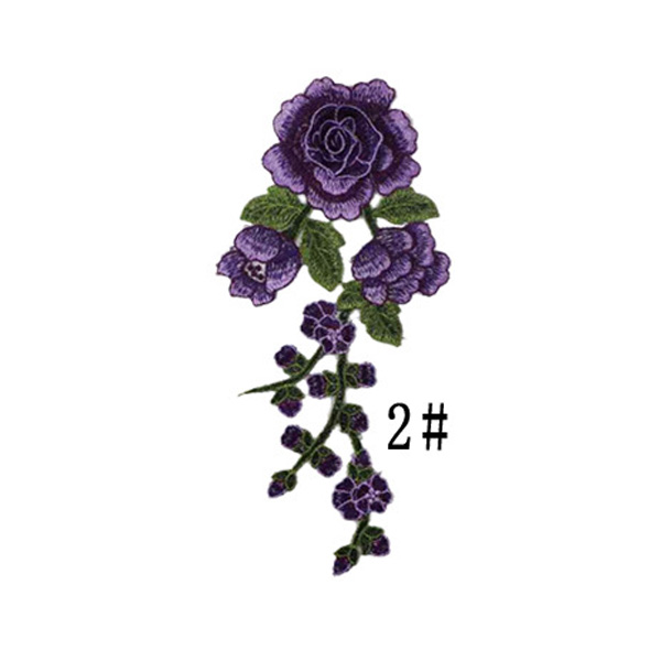 DIY Applique Water Soluble Embroidery Costume Decoration Jeans Patch Decals Accessories: 2