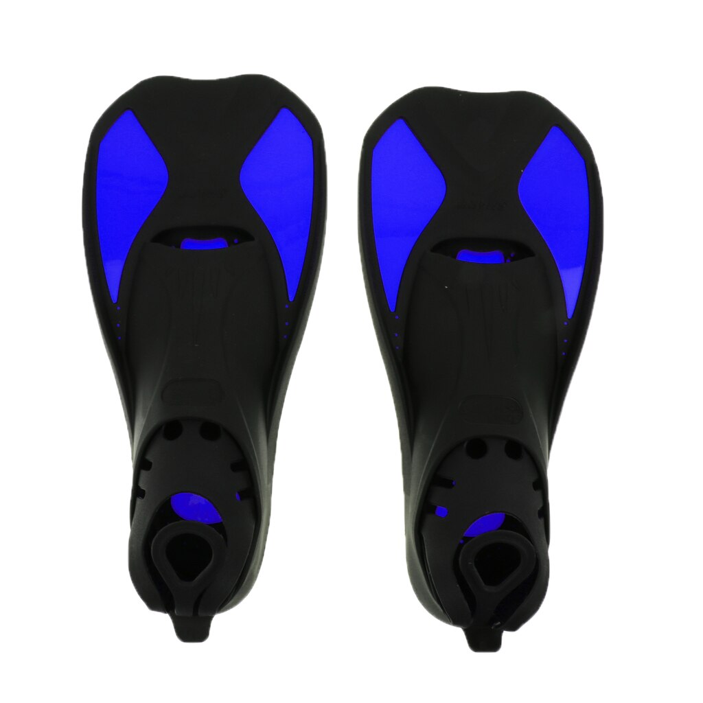 TPR Flippers Swimming Fins Anti-slip Shoes Snorkel Scuba Swimming Diving Beginners Training Aids For Adult XXS/XS/S/M/L/XL: Blue L