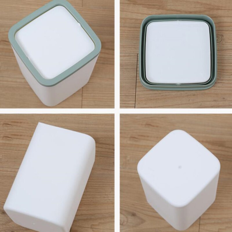 Waste Bin Small Trash Can Mini Desktop Ashcan Litter Trash Little Table Top Trash Box For Desk Trash Bin