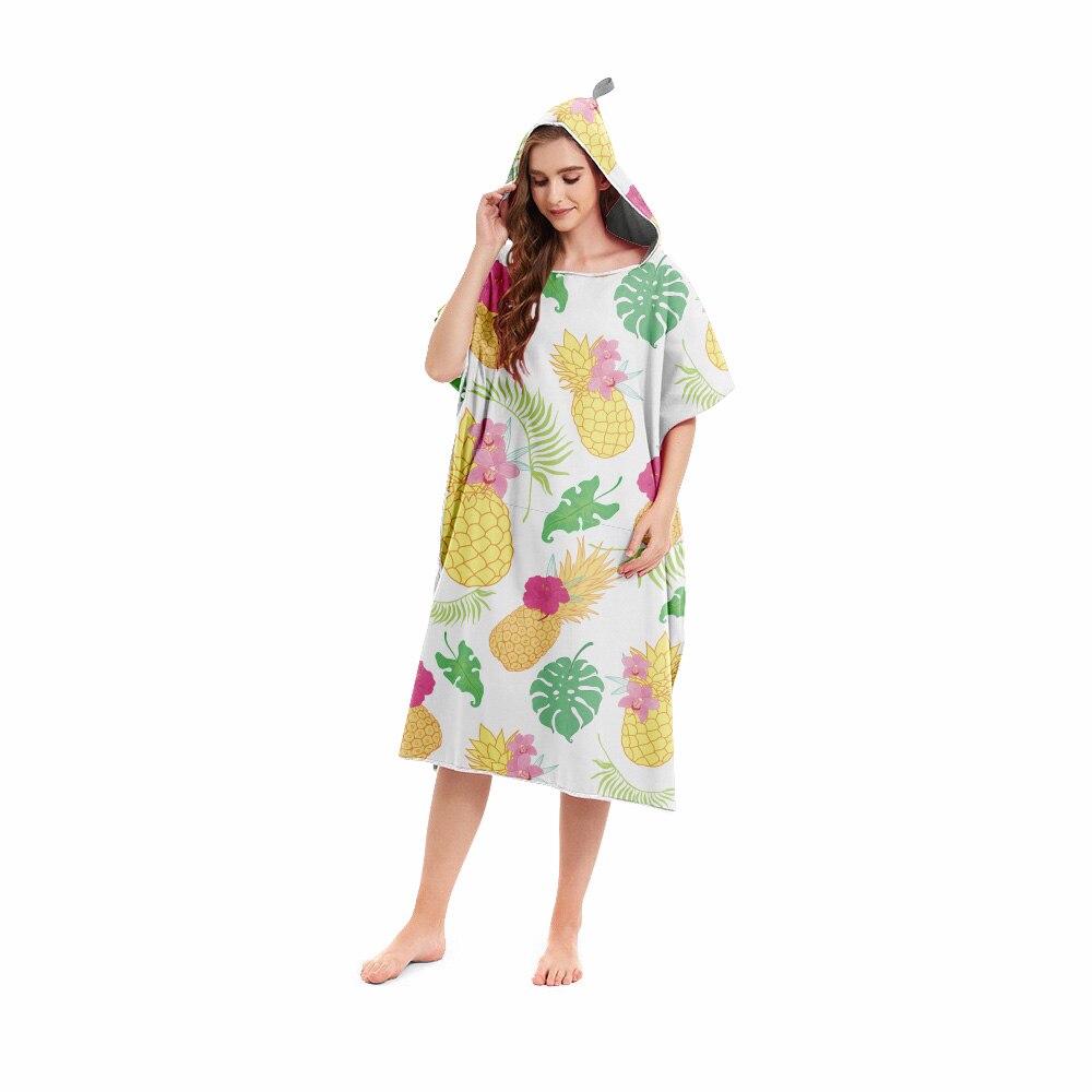 Mode Microfiber Veranderende Gewaad Strand Handdoek Snel Droog Buitensporten Hooded Handdoeken Poncho Zachte Strand Zwemmen Handdoeken Mantel