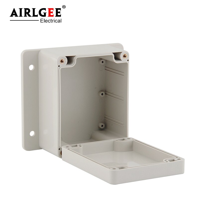 115 * 90 * 68mm IP65 waterproof electrician floor junction box gray waterproof electrician plastic cassette with ear wall mount