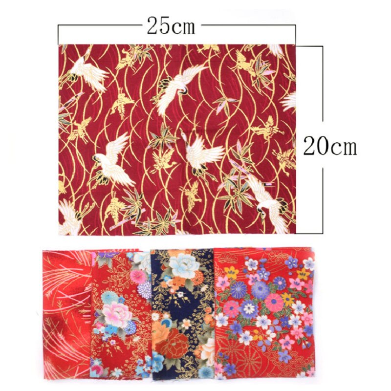 100% Katoenen Stof Katoen Patchwork Doek Bloem Patroon Stof Japanse Stijl Naaien Leveringen Diy Handgemaakte Kledingstuk Accessoires