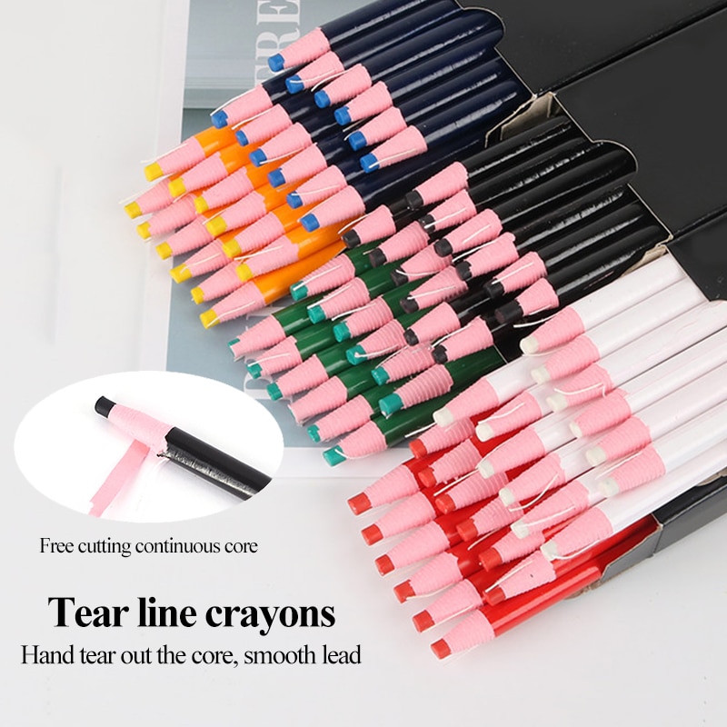 STANDARD Sewing Chalk/Crayon/Pastel Cut-free Sewing Pen For Tailor Clothes/Garment/Fabric Sewing Tools Pencil/Chalk/Marker 8000