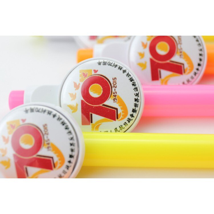 Ballpen with 1inch 25mm button badges for DIY Blank Material 100sets/PKG