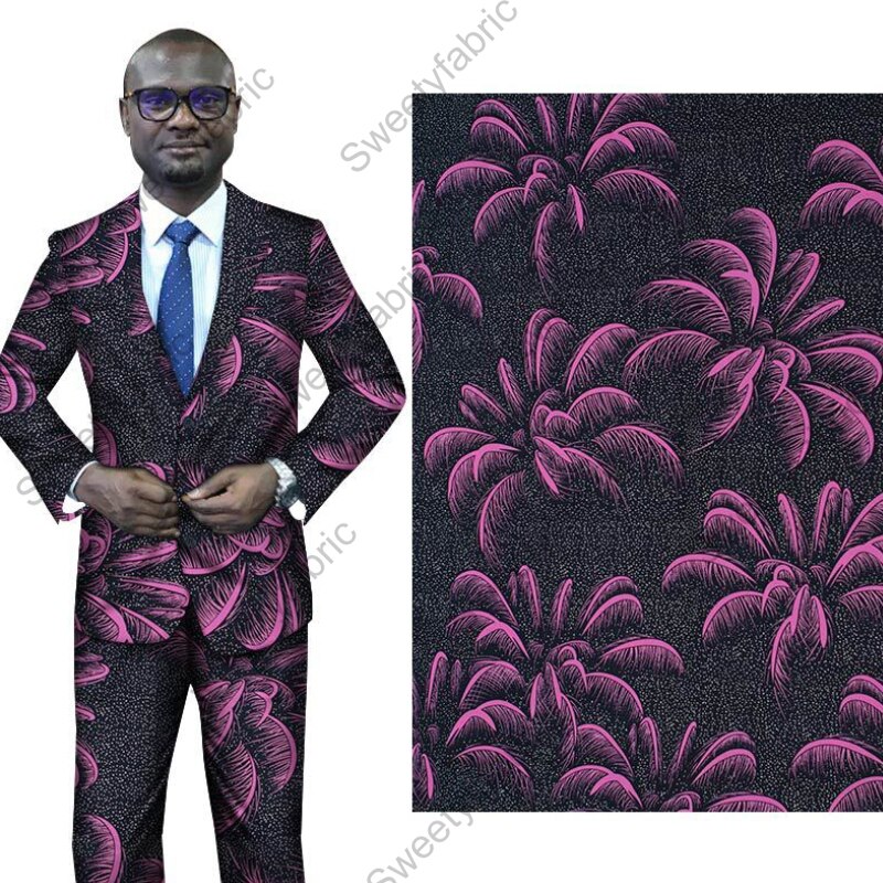 100% Katoen Afrikaanse Stoffen Wax Nederlands Paars Print Pagne Ankara Holland Voor Naaien Feestjurk Gordijn Doek