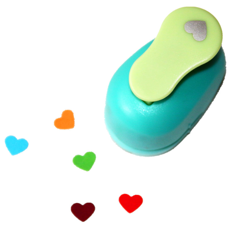 6mm-75mm heart shape craft punch cortador de papel de scrapbook paper foam school manual DIY Round hole punches