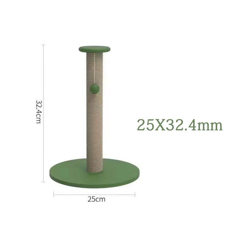 Cat Climb Column Star Month Sisal Wood Cat Climbing Frame Wear-resisting Grind Claw Vertical Protect Furniture Cats Toy: 25X32.4CM