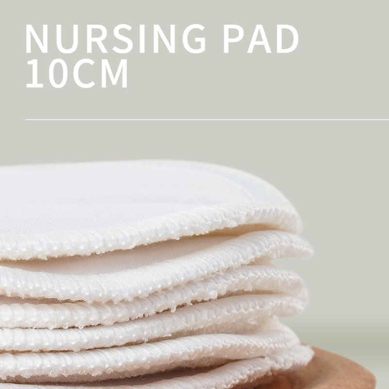 Super Absorptievermogen Bamboe Verpleging Pads Mum Gebruik Met Waszak Waterdicht Wasbare Feeding Pad Herbruikbare Borst Pads