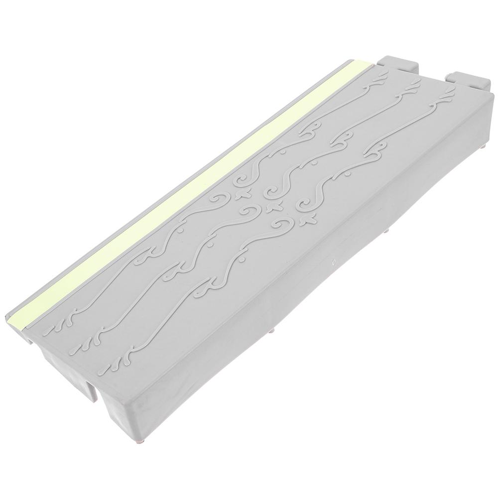 25X4.5 Zwart Fluorescerend Plastic Oprit Vegen Robot Klimmat Thuis Deur Hellingen Anti Slip Eenvoudige Installatie Entry