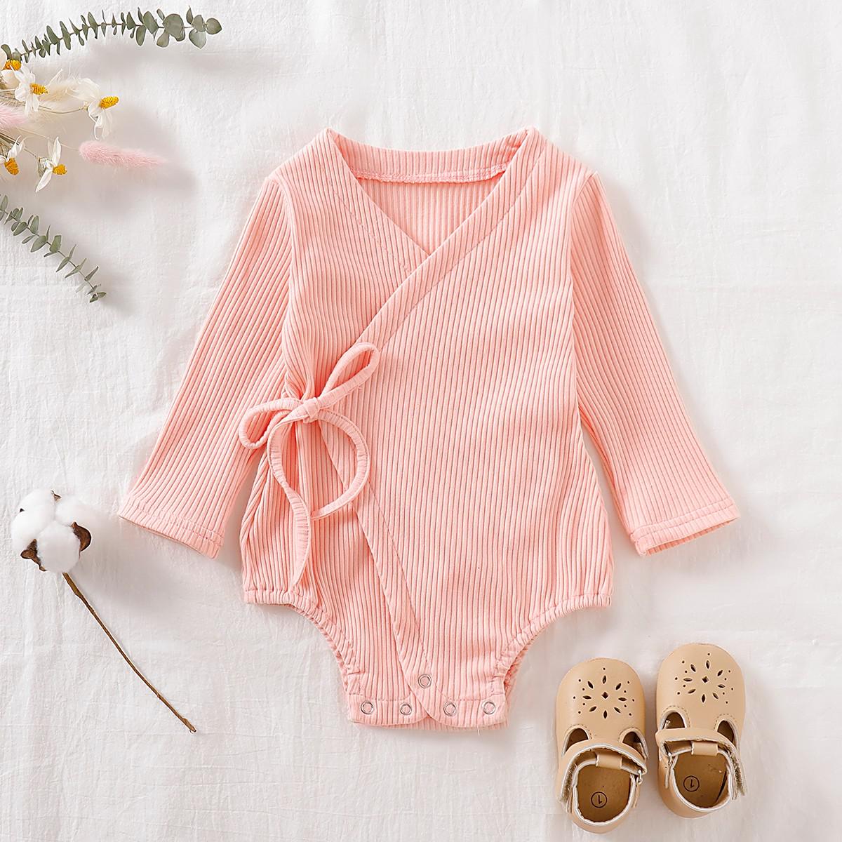 Bodis HITOMAGIC para bebé, ropa para recién nacido, ropa para niños, Mono para niños, mono Unisex, ropa estriada: Pink / 12M-90