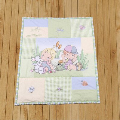 ! cartoon baby beddengoed set ledikant beddengoed set voor meisjes jongens baby dekbed baby quilt: Grijs