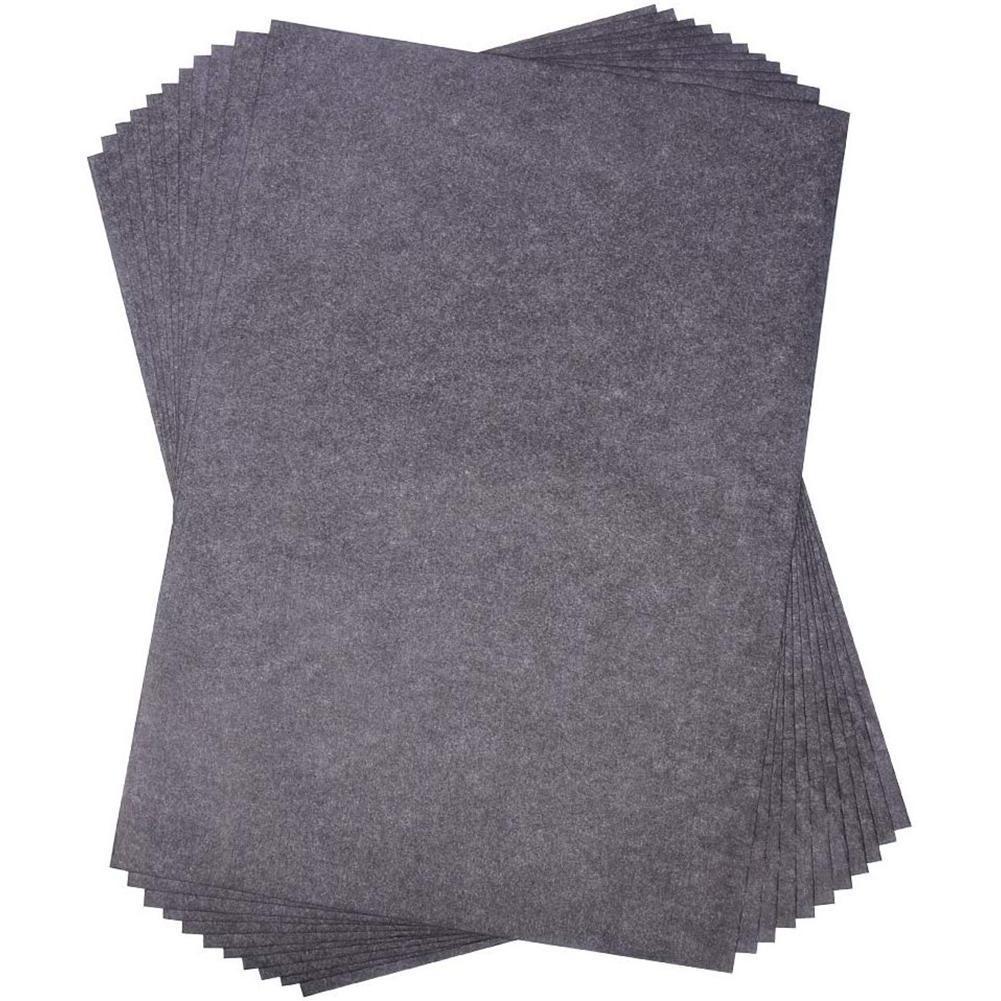 50Pcs/Set Black A4 Copy Carbon Paper Painting Tracing Reusable Graphite Paper Legible Tracing Accessories Office stationery